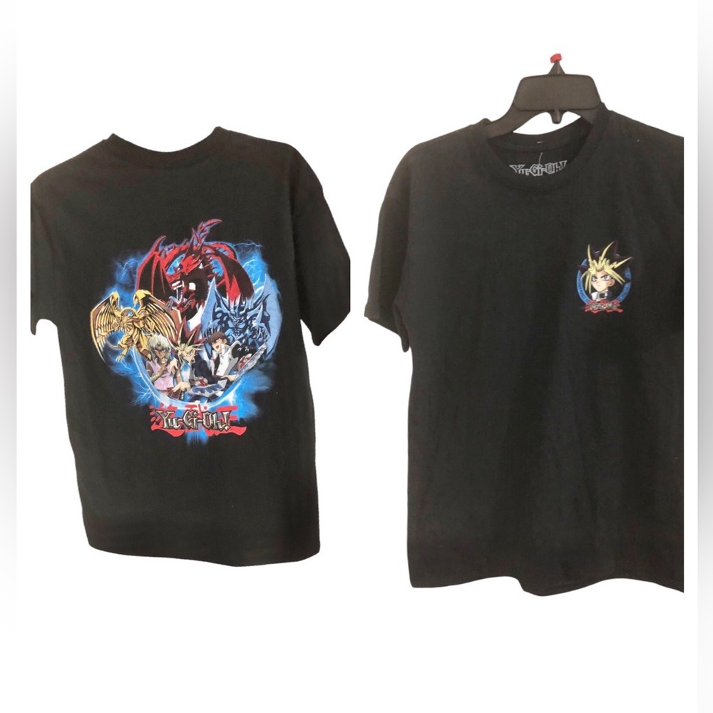 Yu-Gi-Oh graphic print black t-shirt‎ size medium brand new